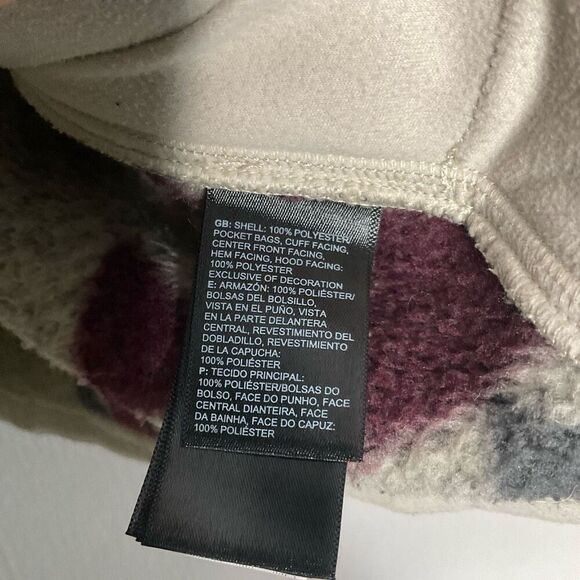 The North Face Aztec Open Cardigan Women SP Crescent Wrap Hooded Sweater Western - Picture 14 of 15